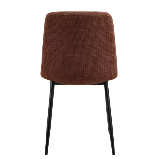 Krzesło tapicerowane BRERA brązowe - Zdjęcie 4