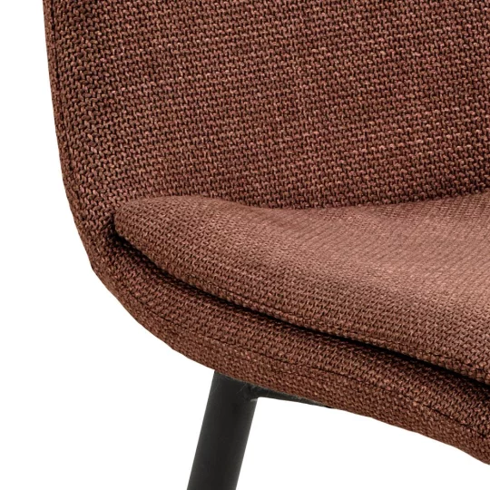 Krzesło tapicerowane BRERA brązowe - Zdjęcie 6