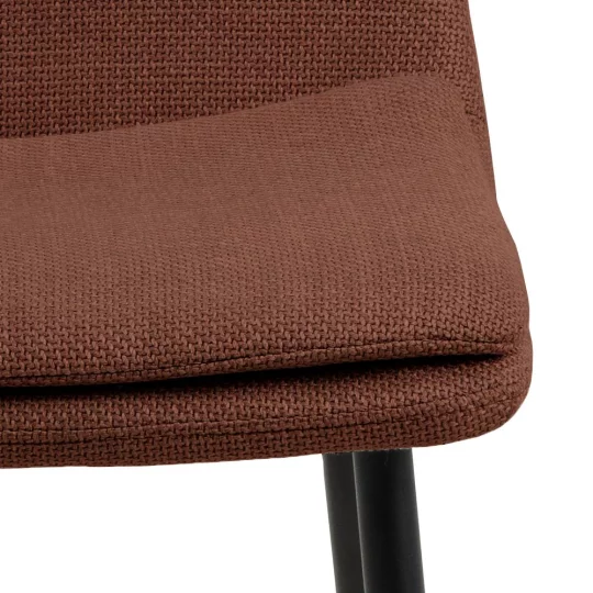Krzesło tapicerowane BRERA brązowe - Zdjęcie 7