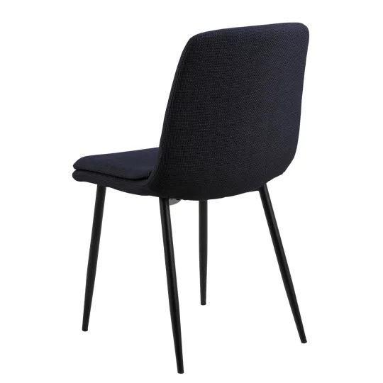 Krzesło tapicerowane BRERA granatowe - Zdjęcie 2