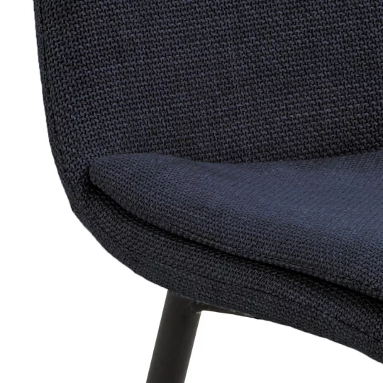 Krzesło tapicerowane BRERA granatowe - Zdjęcie 6