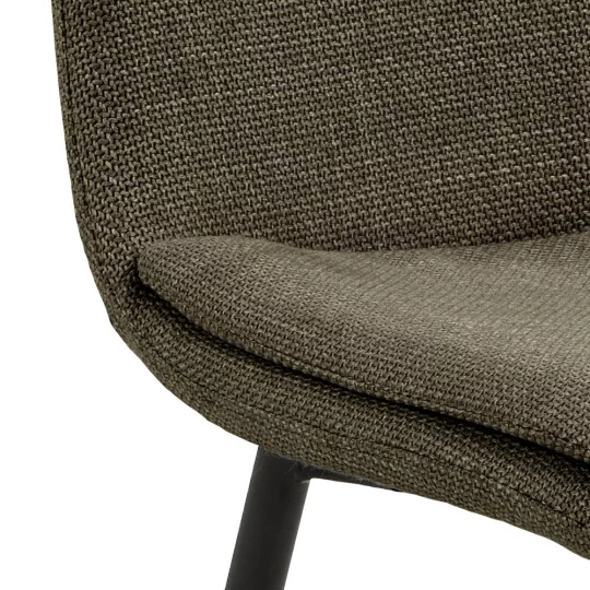 Krzesło tapicerowane BRERA ciemnozielone - Zdjęcie 6