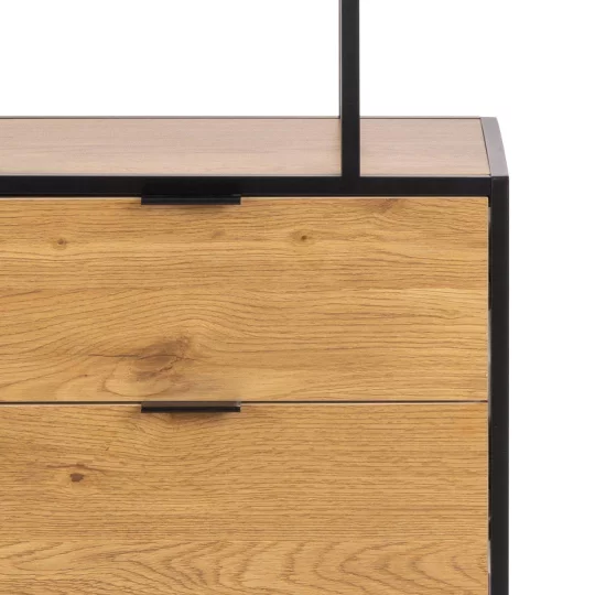 Regał z szufladami ZAKARIA 77x35 drewniany - Zdjęcie 6