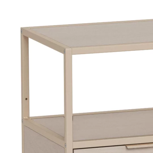Regał z szufladami ZAKARIA 114x35 beżowy - Zdjęcie 6