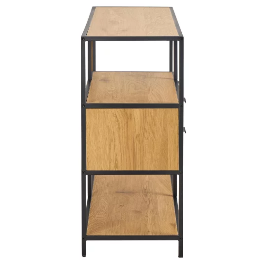 Regał z szufladami ZAKARIA 114x35 drewniany - Zdjęcie 4