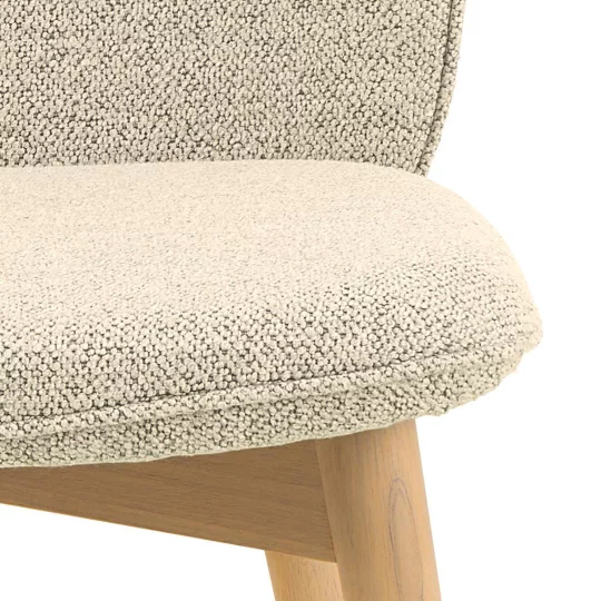 Krzesło tapicerowane RIZO ecru - Zdjęcie 8