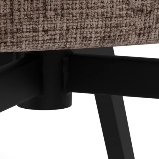 Krzesło tapicerowane DINO brązowe - Zdjęcie 4