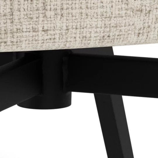 Krzesło tapicerowane DINO ecru - Zdjęcie 4