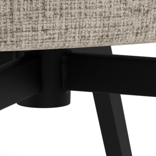 Krzesło tapicerowane DINO szarobeżowe - Zdjęcie 6