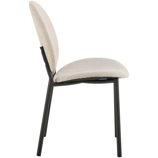 Krzesło tapicerowane DOVER beżowe - Zdjęcie 5