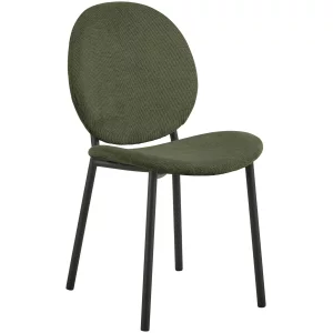 Krzesło tapicerowane DOVER zielone