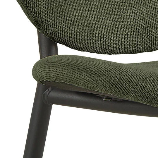 Krzesło tapicerowane DOVER zielone - Zdjęcie 7