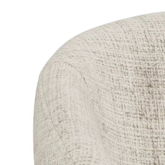 Krzesło tapicerowane DINO beżowe - ciemne drewniane nogi - Zdjęcie 6