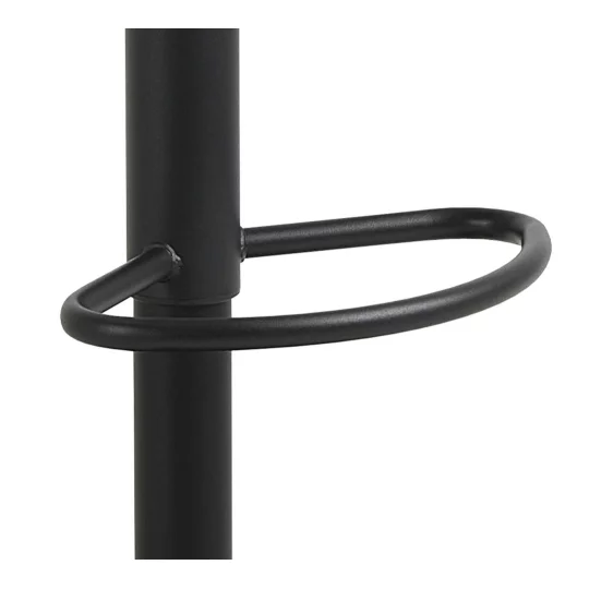 Hoker z ekoskóry GARDA czarny/drewniany - Zdjęcie 4