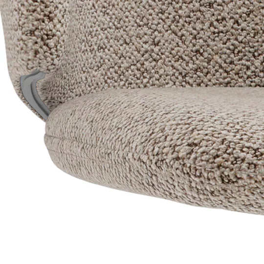 Krzesło tapicerowane ZANO jasnobrązowe - beżowe nogi - Zdjęcie 7