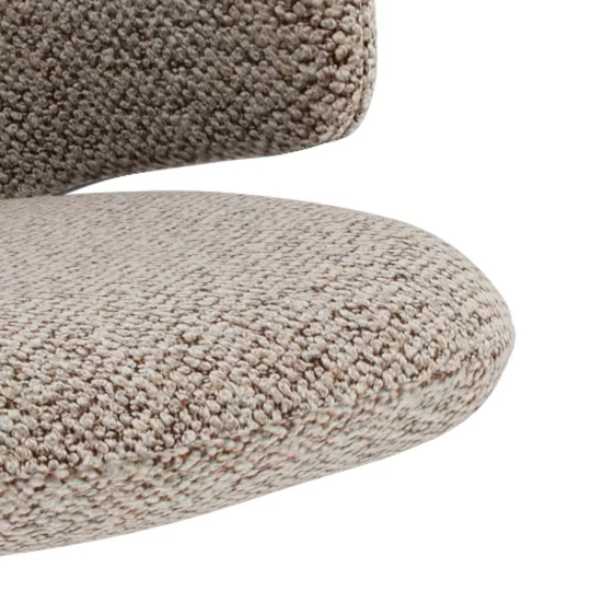 Krzesło tapicerowane ZANO jasnobrązowe - beżowe nogi - Zdjęcie 8