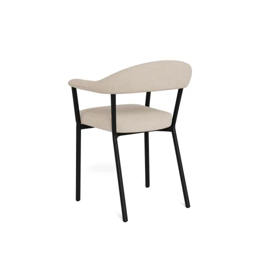 Krzesło tapicerowane CORDA beżowe - Zdjęcie 3