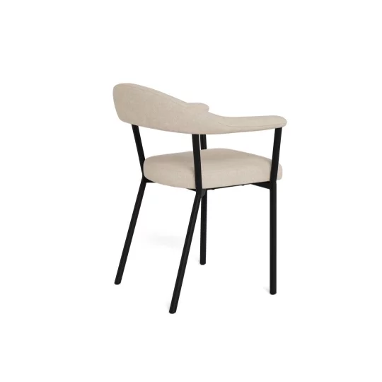 Krzesło tapicerowane CORDA beżowe - Zdjęcie 5