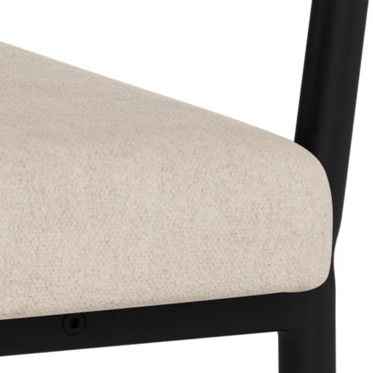 Krzesło tapicerowane CORDA beżowe - Zdjęcie 7