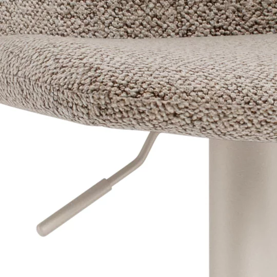 Hoker tapicerowany ZANO beżowy - beżowa noga - Zdjęcie 7