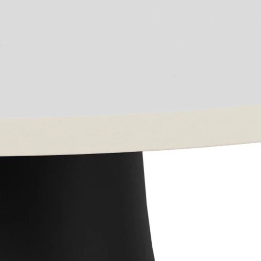 Stolik kawowy MILOS fi 45 czarny/biały - Zdjęcie 4