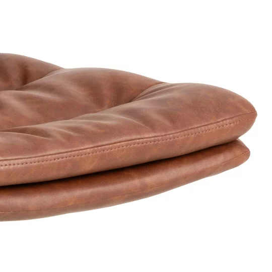 Krzesło z ekoskóry BRUNO brązowe - Zdjęcie 5