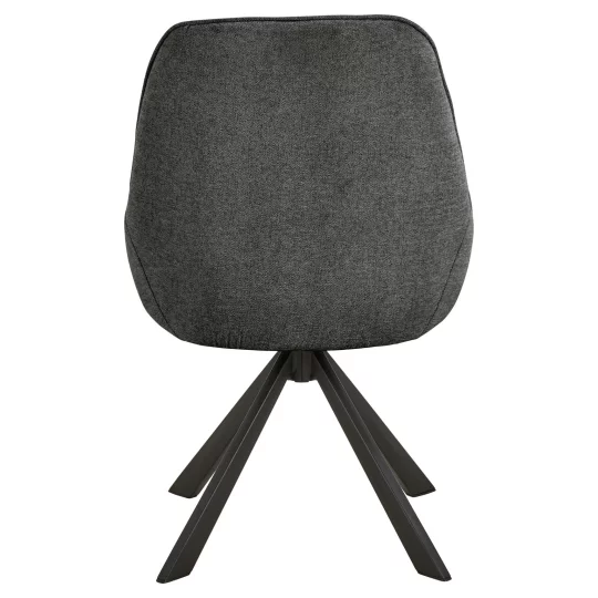 Krzesło tapicerowane MYKONOS ciemnoszare - Zdjęcie 4