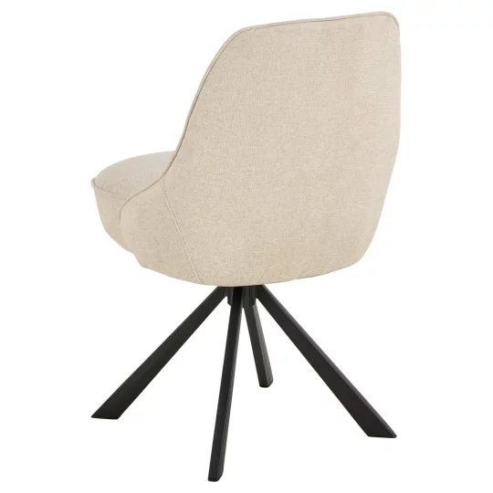 Krzesło tapicerowane MYKONOS beżowe - Zdjęcie 2