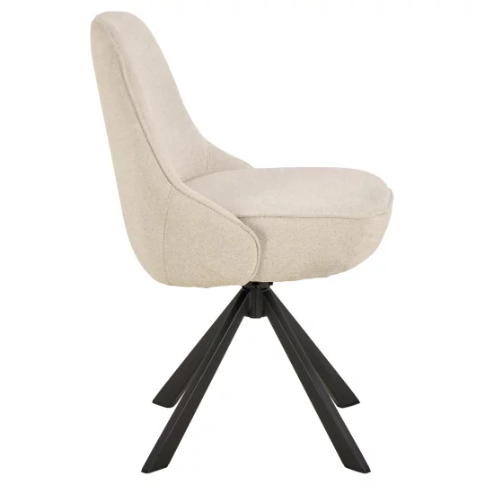 Krzesło tapicerowane MYKONOS beżowe - Zdjęcie 5