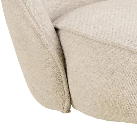 Krzesło tapicerowane MYKONOS beżowe - Zdjęcie 7