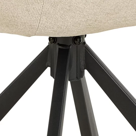 Krzesło tapicerowane MYKONOS beżowe - Zdjęcie 8