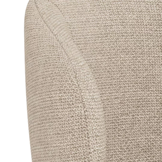 Hoker tapicerowany obrotowy ZANE beżowy - Zdjęcie 6