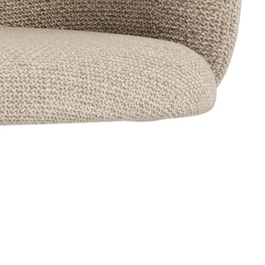 Hoker tapicerowany obrotowy ZANE beżowy - Zdjęcie 7