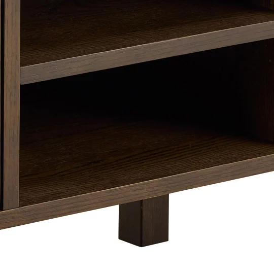 Szafka RTV MONS 120x40 drewniana/marmur - Zdjęcie 7