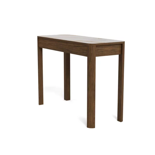 Konsola MONS 100x40 drewniany/marmur - Zdjęcie 3