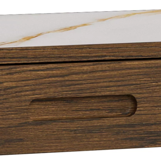 Konsola MONS 100x40 drewniany/marmur - Zdjęcie 6