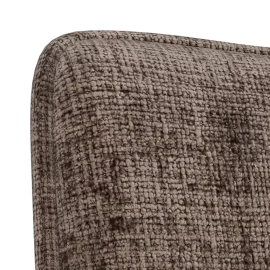 Krzesło tapicerowane BIZA brązowe - Zdjęcie 6