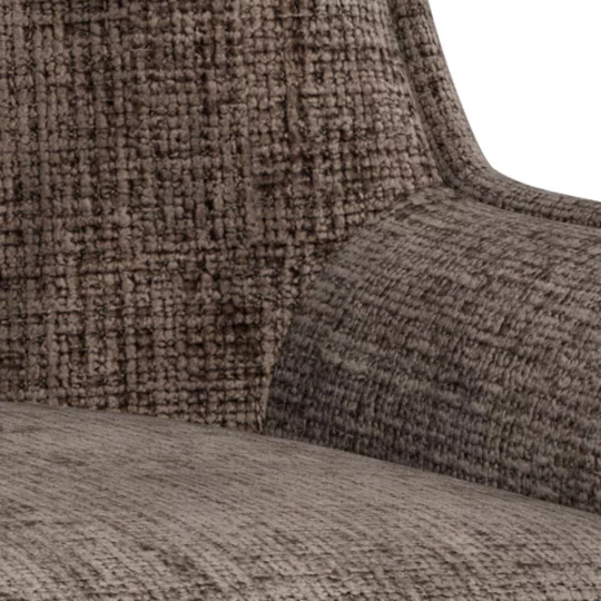 Krzesło tapicerowane BIZA brązowe - Zdjęcie 7