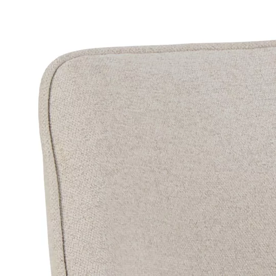 Krzesło tapicerowane z podłokietnikami ZANTE beżowe - beżowe nogi - Zdjęcie 6