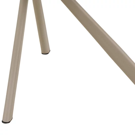 Krzesło tapicerowane z podłokietnikami ZANTE beżowe - beżowe nogi - Zdjęcie 8