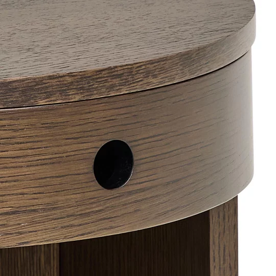 Stolik nocny z nóżkami DROVE dąb dymiony - Zdjęcie 6