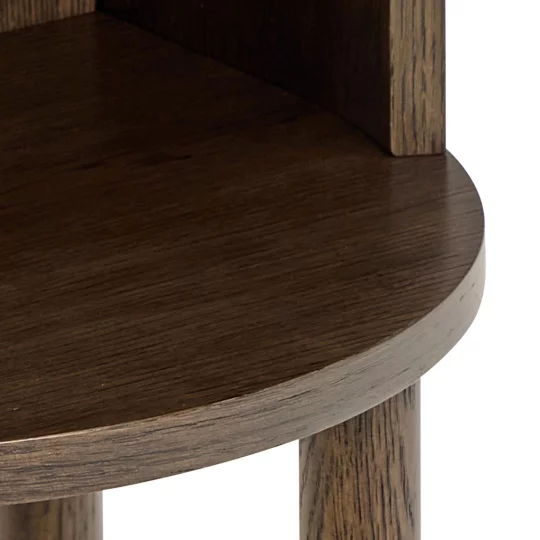 Stolik nocny z nóżkami DROVE dąb dymiony - Zdjęcie 7