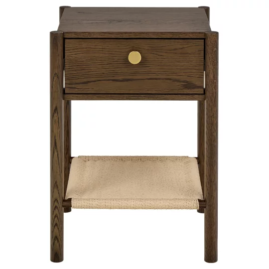 Stolik nocny z półką AMARI dąb dymiony - Zdjęcie 2