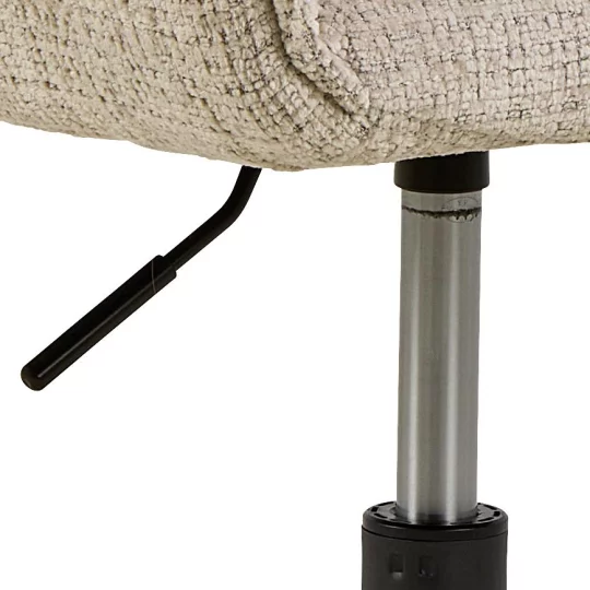 Krzesło biurowe tapicerowane BIZA beżowe - Zdjęcie 7