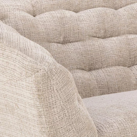 Sofa pikowana trzyosobowa SORA beżowa - Zdjęcie 4