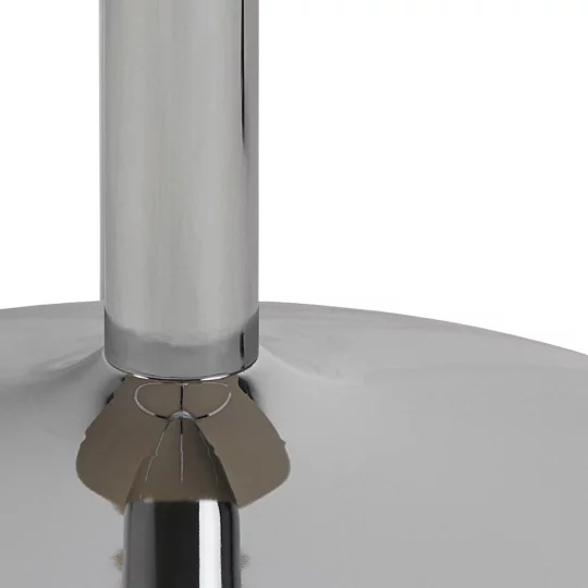 Stolik kawowy okrągły ELENA fi 80 drewniany/metalowy - Zdjęcie 4