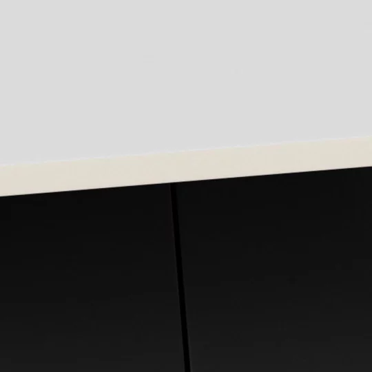 Stolik kawowy CETO 80 czarny/biały marmur - Zdjęcie 4