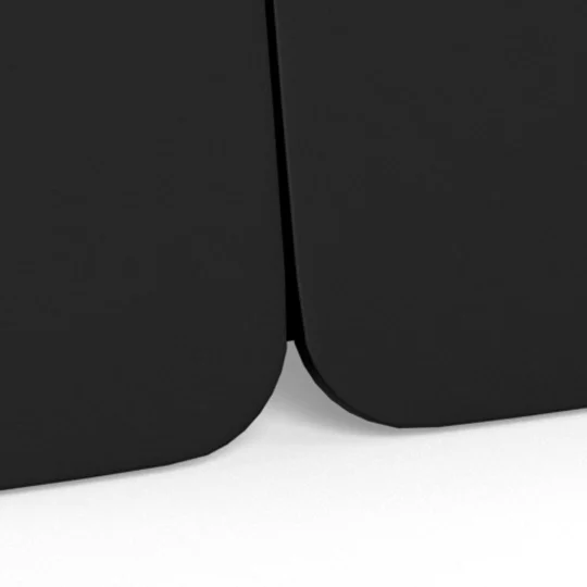 Stolik kawowy CETO 80 czarny/biały marmur - Zdjęcie 5