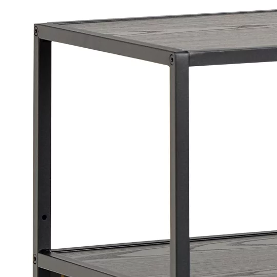 Regał ZAKARIA 114x35 czarny - Zdjęcie 5