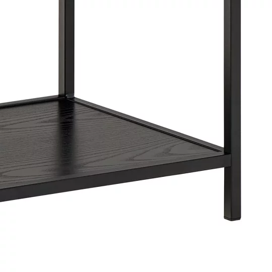Regał ZAKARIA 114x35 czarny - Zdjęcie 7